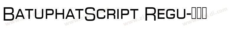 BatuphatScript Regu字体转换